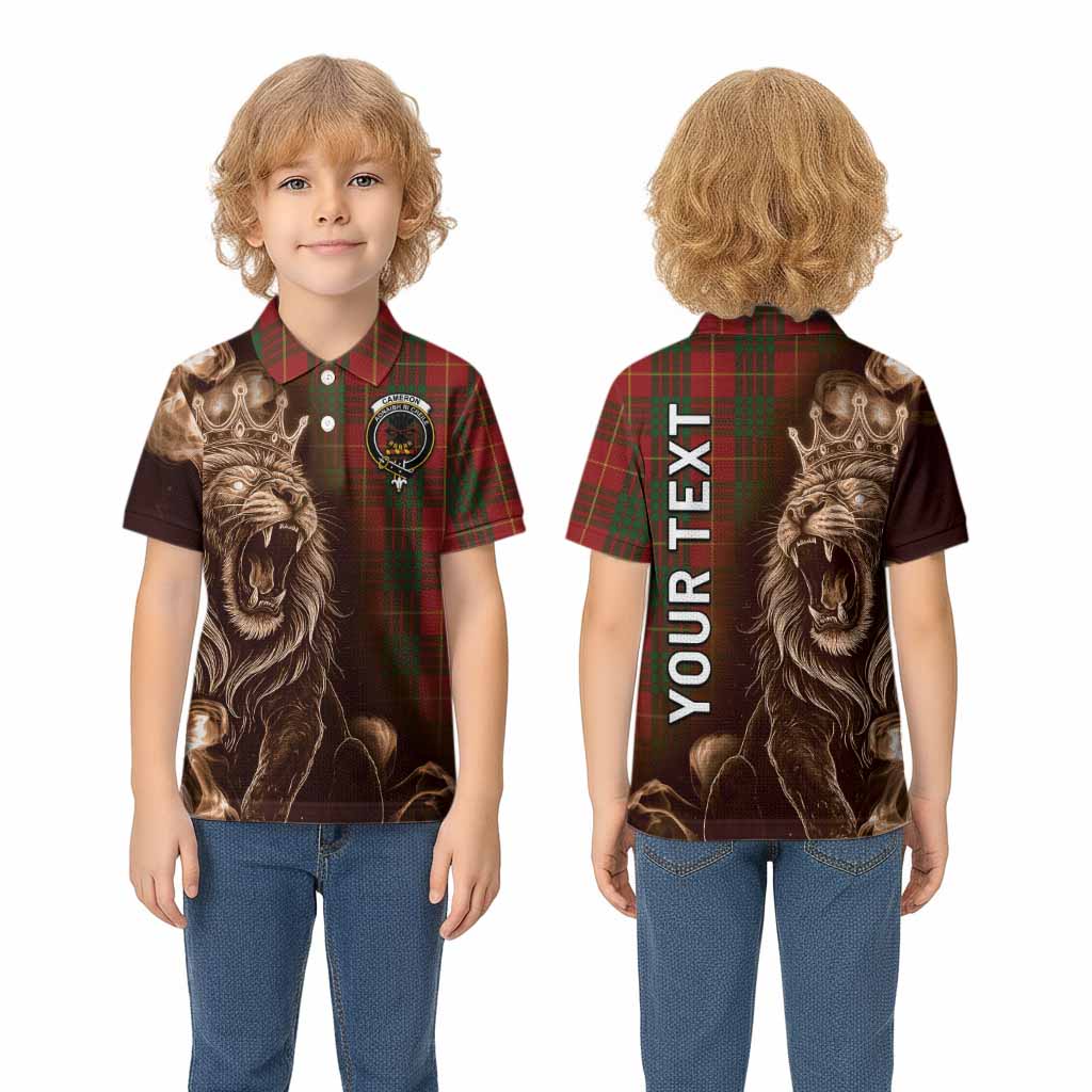 Cameron Tartan Kid Polo Shirt Roaring Lion Heritage