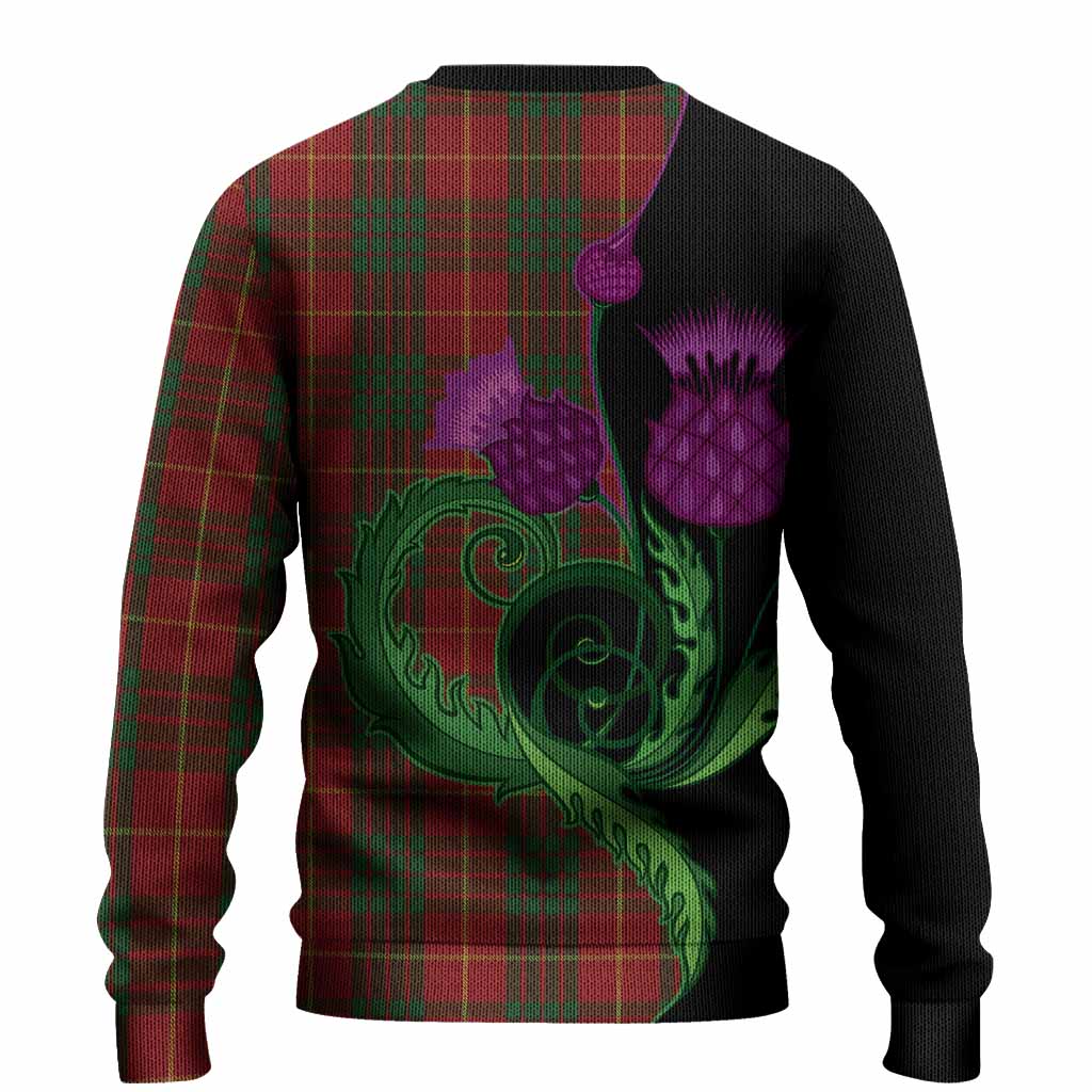 Cameron Tartan Knitted Sweater Traditional Scottish Thistle