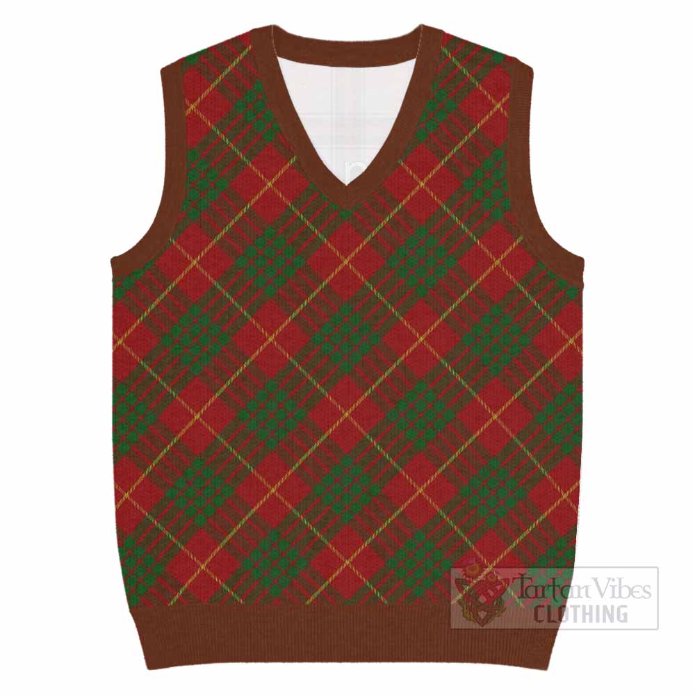 Cameron Tartan  Knitted V-Neck Vest Cross Style