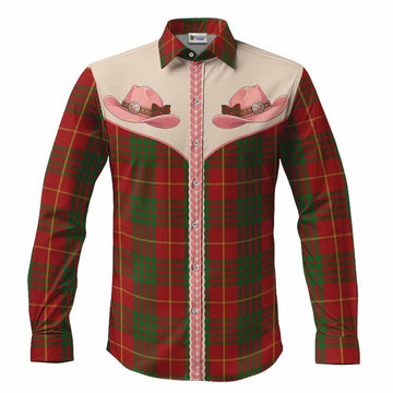 Cameron Tartan Long Sleeve Button Shirts Wee Coo Cowgirl Cute Style Men's Shirt S - Tartan Vibes Clothing