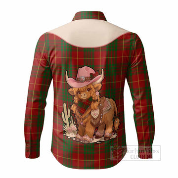 Cameron Tartan Long Sleeve Button Shirts Wee Coo Cowgirl Cute Style - Tartan Vibes Clothing