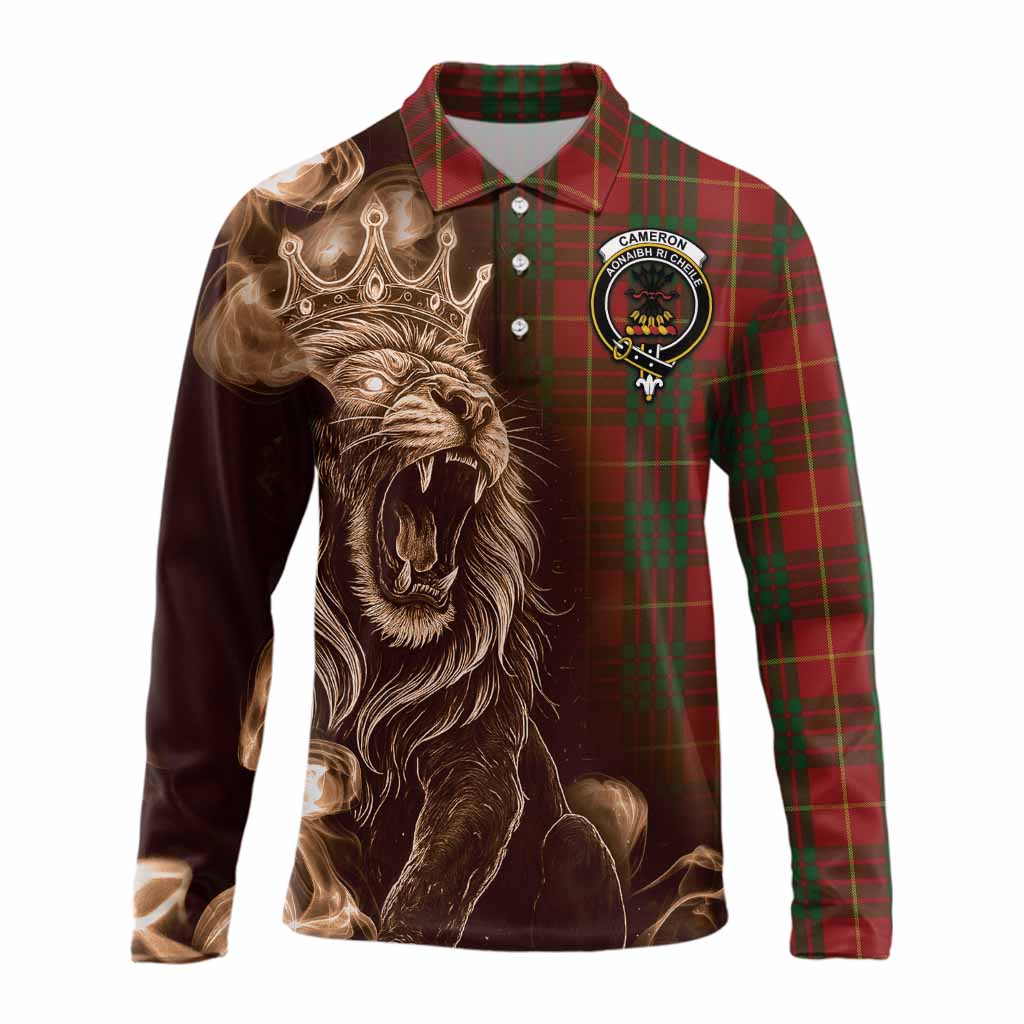 Cameron Tartan Long Sleeve Polo Shirt Roaring Lion Heritage