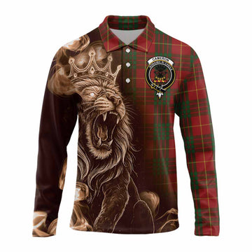 Cameron Tartan Long Sleeve Polo Shirt Roaring Lion Heritage