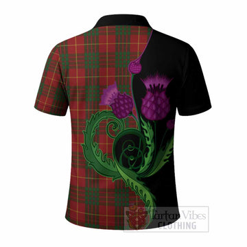 Cameron Tartan Polo Shirt Traditional Scottish Thistle