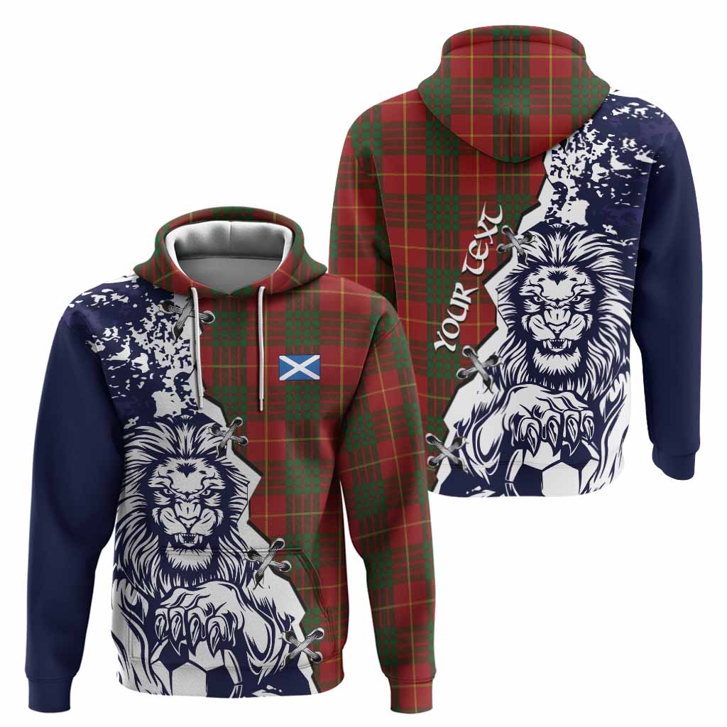 Cameron Tartan Scottish Hoodie Angry Lion With Soccer Ball Style