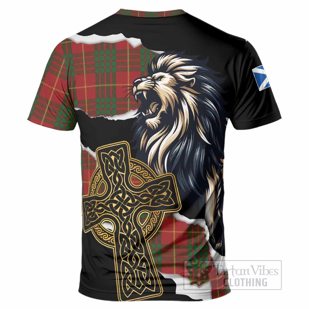 Cameron Tartan Scottish T-Shirt Lion Celtic Heritage