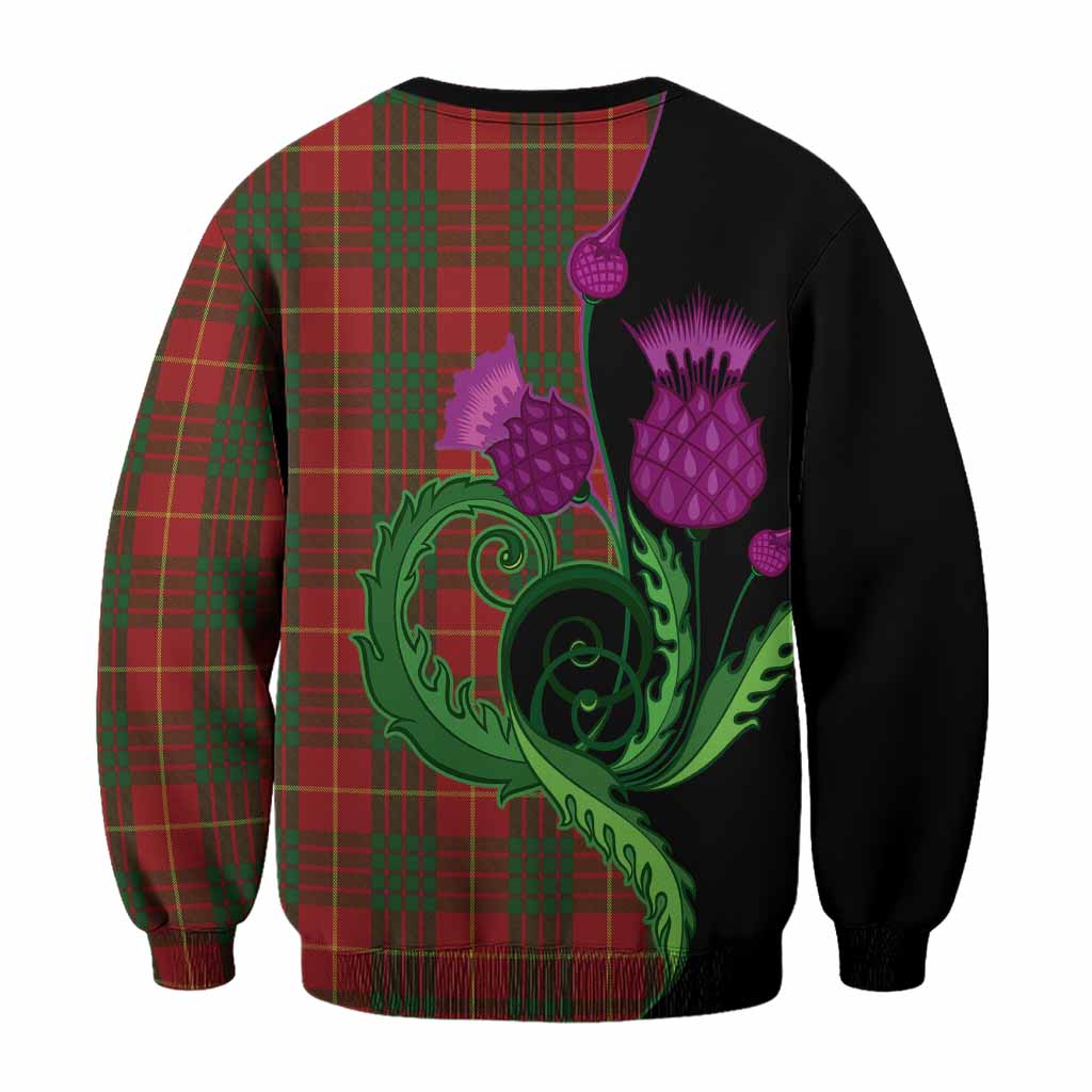 Cameron Tartan Sweatshirt Traditional Scottish Thistle