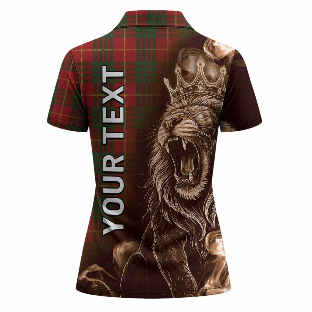Cameron Tartan Women Polo Shirt Roaring Lion Heritage