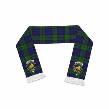 Tartan Vibes Clothing Campbell Tartan Ruffneck Scarf with Family Crest