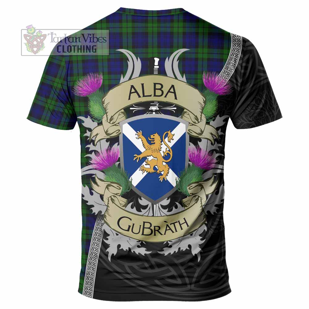 Tartan Vibes Clothing Campbell Tartan Family Crest T-Shirt Lion Rampant Royal Thistle Shield Celtic Inspired