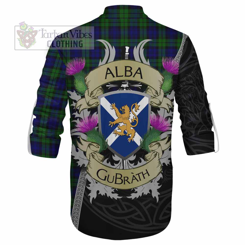 Tartan Vibes Clothing Campbell Tartan Family Crest Ghillie Kilt Shirt Lion Rampant Royal Thistle Shield Celtic Inspired