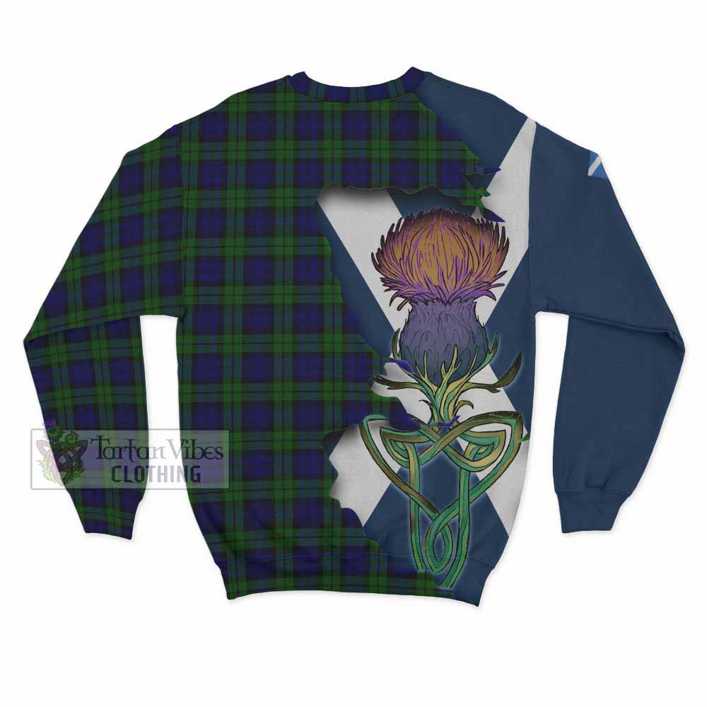 Tartan Vibes Clothing Campbell Tartan Family Crest Sweatshirt Scottish Thistle Celtic Inspired