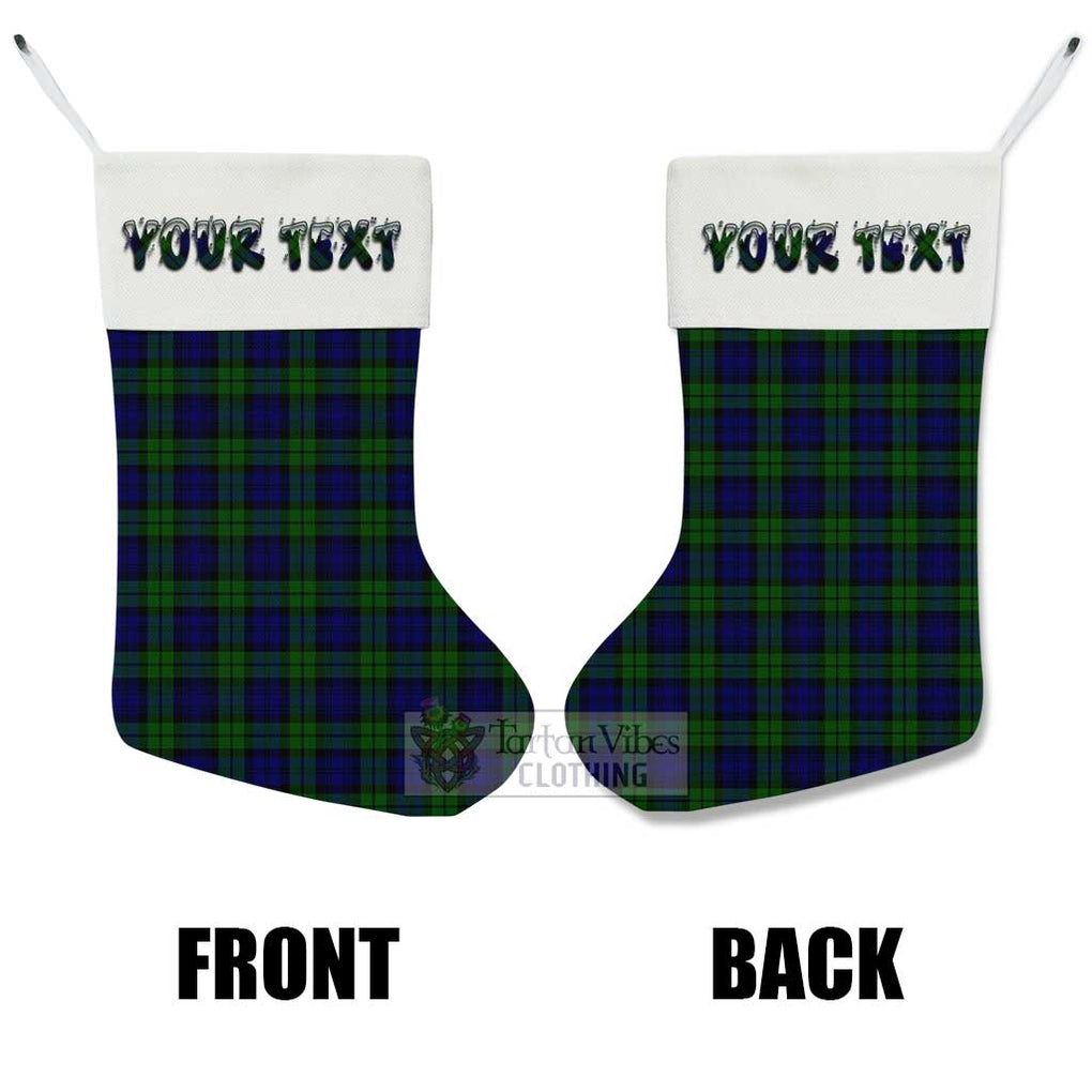 Tartan Vibes Clothing Campbell Tartan Christmas Stocking with Personalized Text