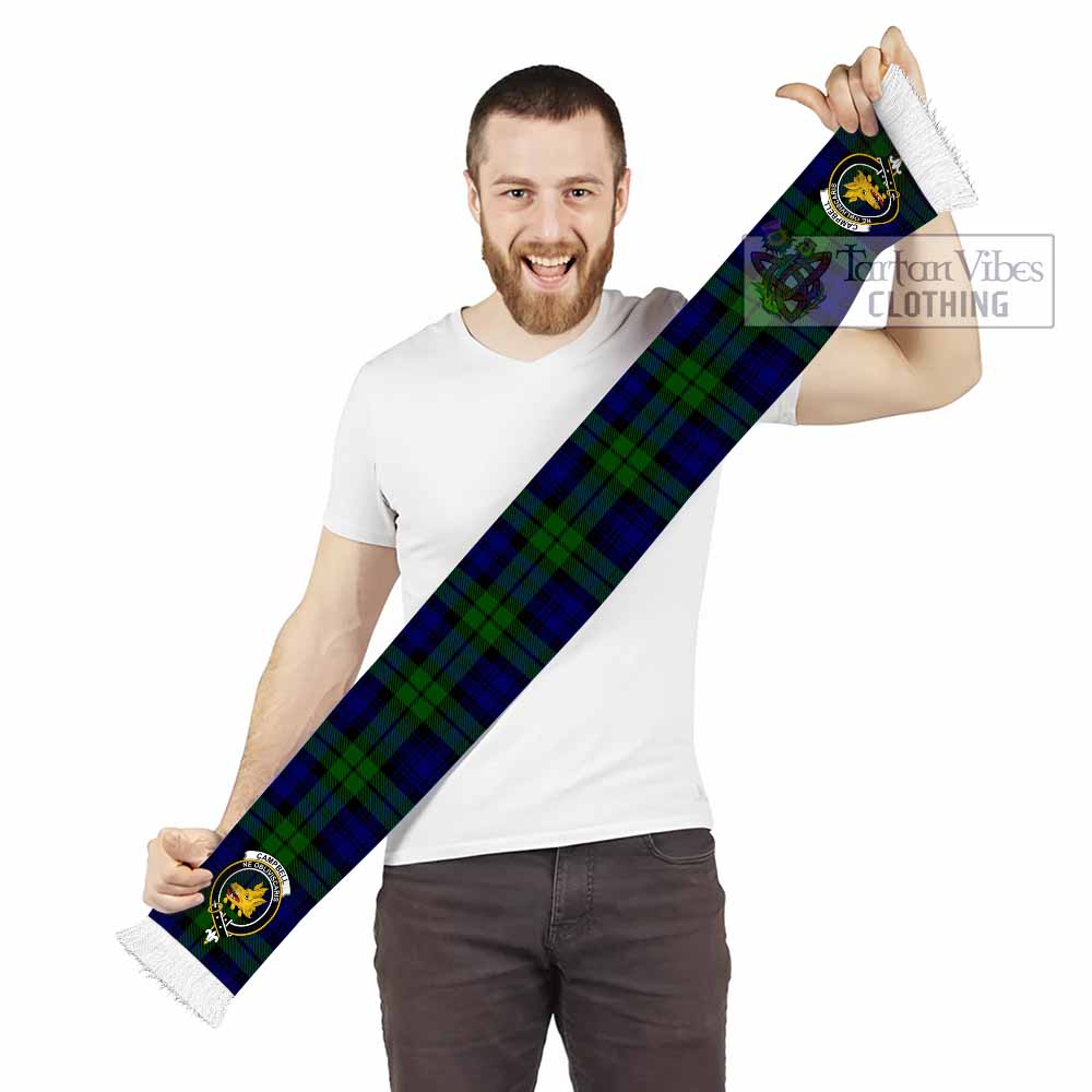 Tartan Vibes Clothing Campbell Tartan Ruffneck Scarf with Family Crest