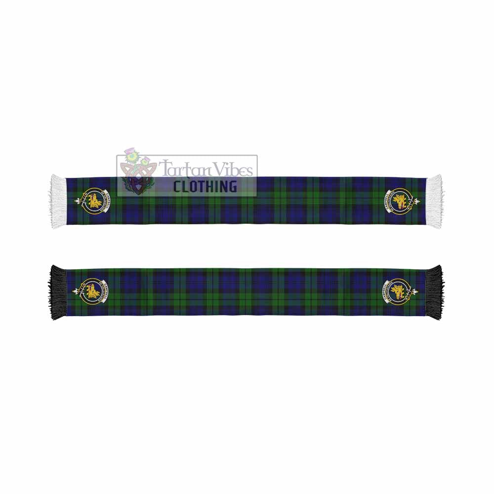 Tartan Vibes Clothing Campbell Tartan Ruffneck Scarf with Family Crest