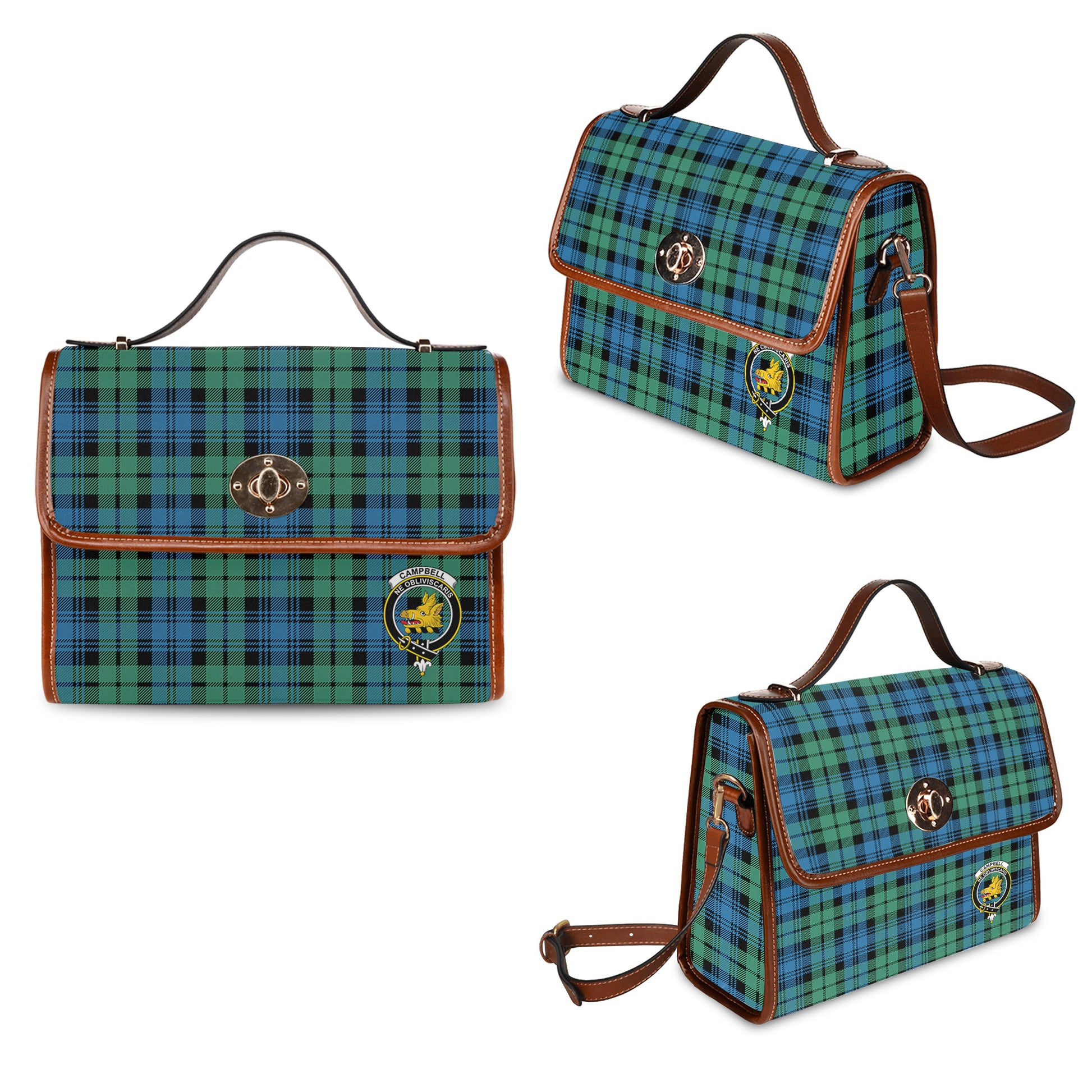 campbell-ancient-01-tartan-leather-strap-waterproof-canvas-bag-with-family-crest