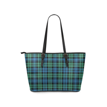 Campbell Ancient #01 Tartan Leather Tote Bag