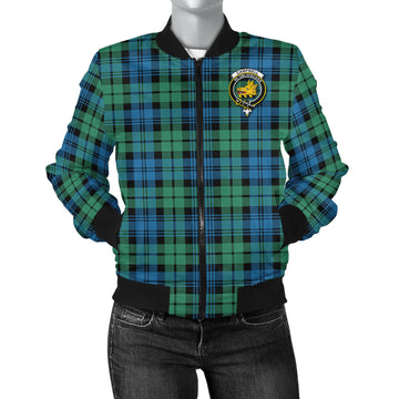 Campbell Ancient 01 Tartan Bomber Jacket with Family Crest