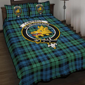 Campbell Ancient 01 Tartan Quilt Bed Set with Family Crest