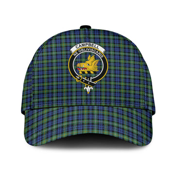 Campbell Argyll Ancient Tartan Classic Cap with Family Crest
