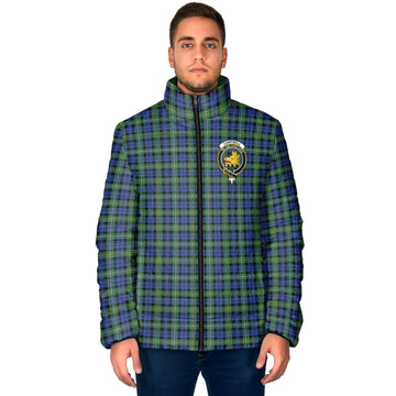 Campbell Argyll Ancient Tartan Padded Jacket with Family Crest