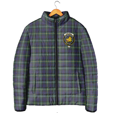 Campbell Argyll Modern Tartan Padded Jacket with Family Crest