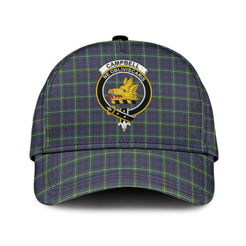 Campbell Argyll Modern Tartan Classic Cap with Family Crest