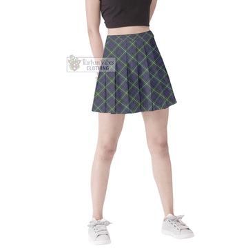 Campbell Argyll Modern Tartan Women's Plated Mini Skirt
