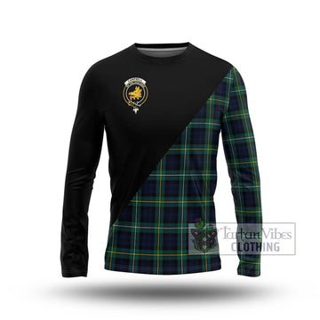 Tartan Vibes Clothing Campbell Argyll Modern #2 Tartan Long Sleeve T-Shirt with Family Crest and Military Logo Style