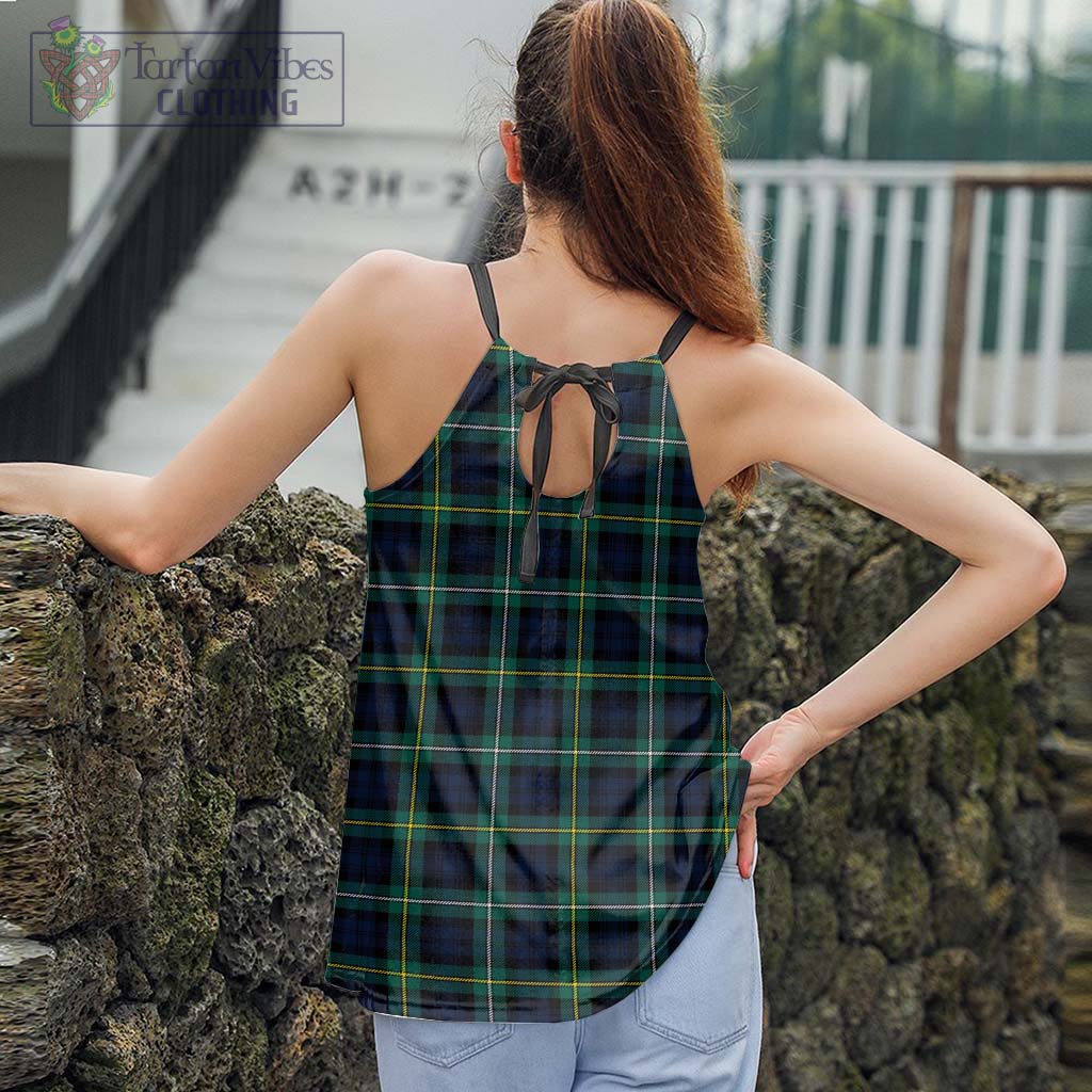 Tartan Vibes Clothing Campbell Argyll Modern #2 Tartan Loose Halter Neck Camisole