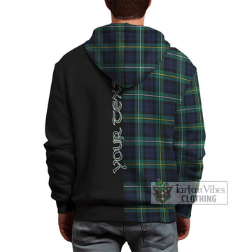 Campbell Argyll Modern #2 Tartan Hoodie with Family Crest and Half Of Me Style