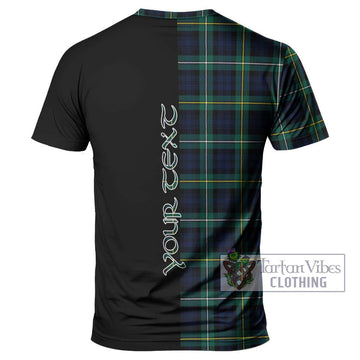 Tartan Vibes Clothing Campbell Argyll Modern #2 Tartan T-Shirt with Family Crest and Half Of Me Style