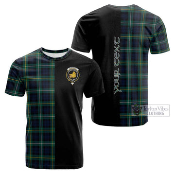 Campbell Argyll Modern #2 Tartan Cotton T-shirt with Family Crest and Half Of Me Style