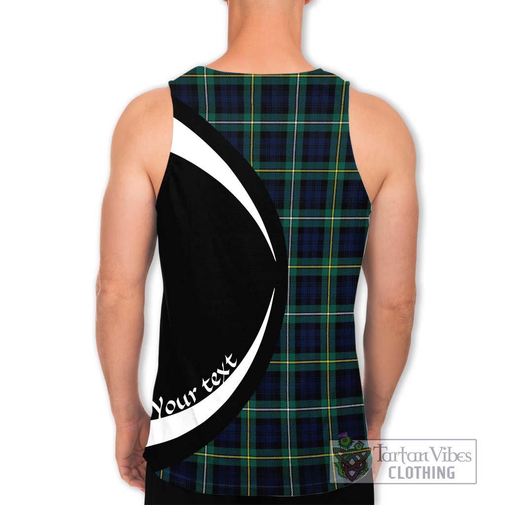 Tartan Vibes Clothing Campbell Argyll Modern #2 Tartan Men's Tank Top with Family Crest Circle Style