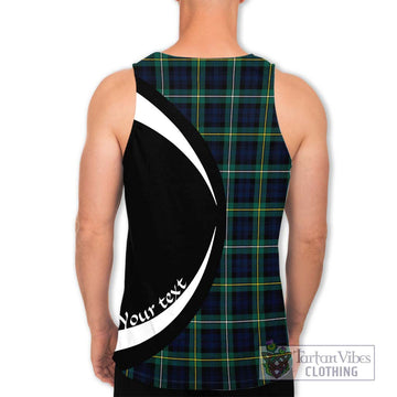 Tartan Vibes Clothing Campbell Argyll Modern #2 Tartan Men's Tank Top with Family Crest Circle Style