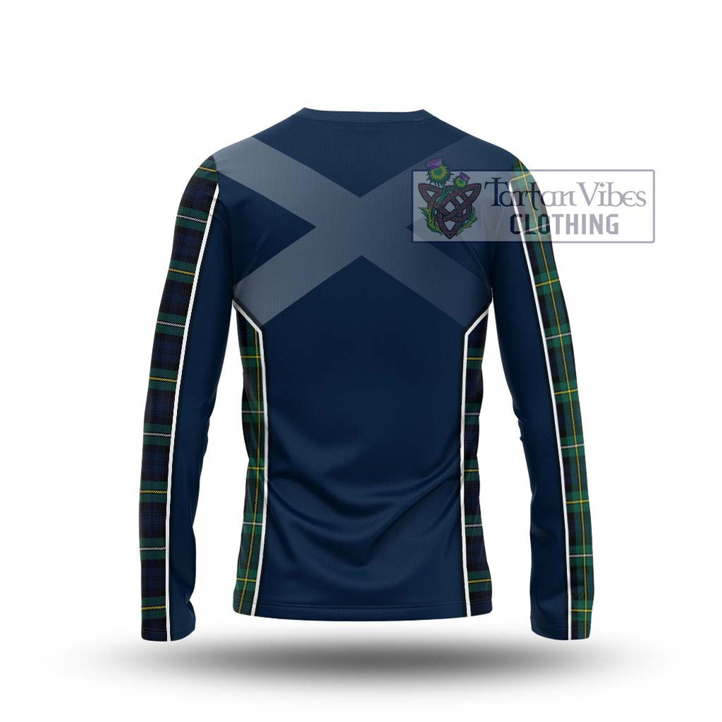 Tartan Vibes Clothing Campbell Argyll Modern #2 Tartan Long Sleeve T-Shirt with Family Crest and Lion Rampant Vibes Sport Style