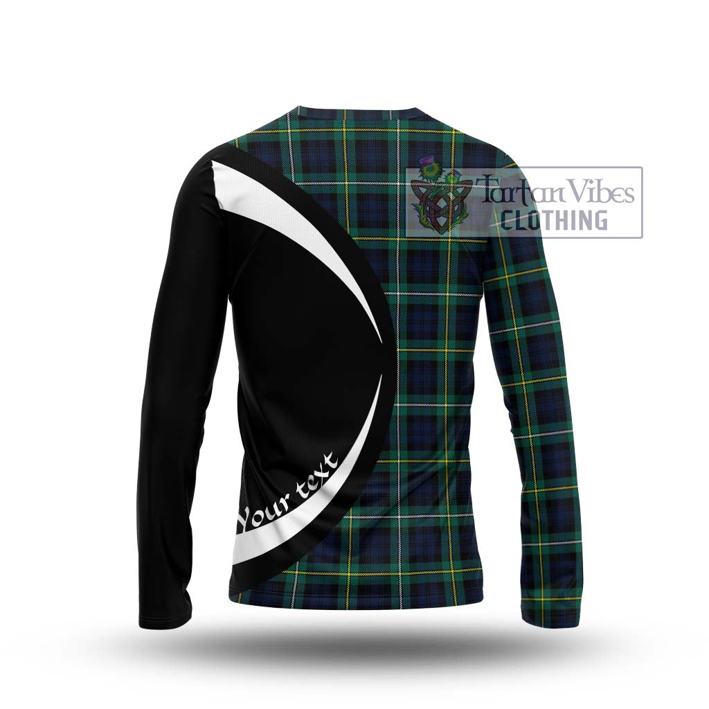 Tartan Vibes Clothing Campbell Argyll Modern #2 Tartan Long Sleeve T-Shirt with Family Crest Circle Style