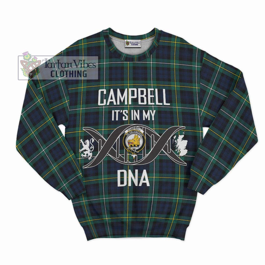 Tartan Vibes Clothing Campbell Argyll Modern #2 Tartan Sweatshirt with Family Crest DNA In Me Style