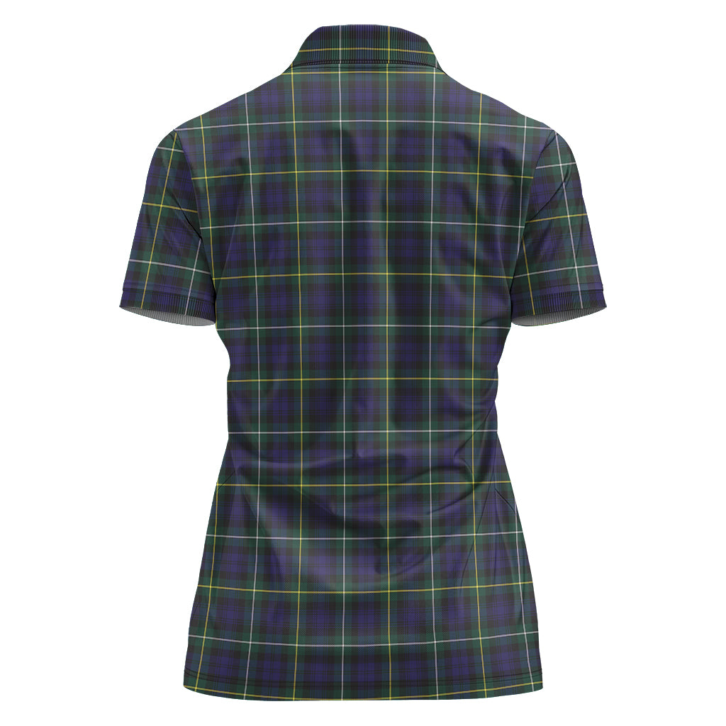 campbell-argyll-modern-tartan-polo-shirt-with-family-crest-for-women