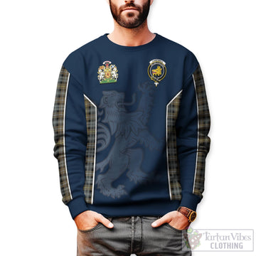 Campbell Argyll Weathered Tartan Sweater with Family Crest and Lion Rampant Vibes Sport Style