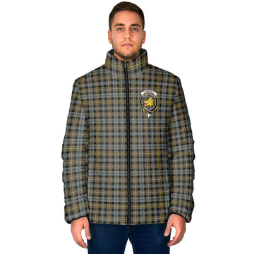 Campbell Argyll Weathered Tartan Padded Jacket with Family Crest