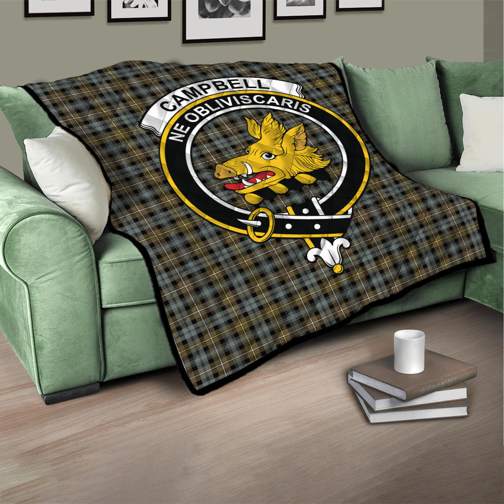 campbell-argyll-weathered-tartan-quilt-with-family-crest