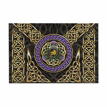 Campbell Clan Crest House Flag Celtic Scottish Thistle