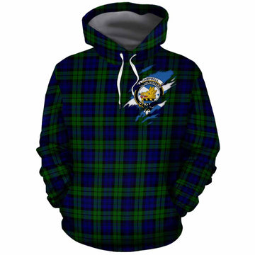 Campbell Clan Crest In Me Tartan Cotton Hoodie Scotland Flag Style