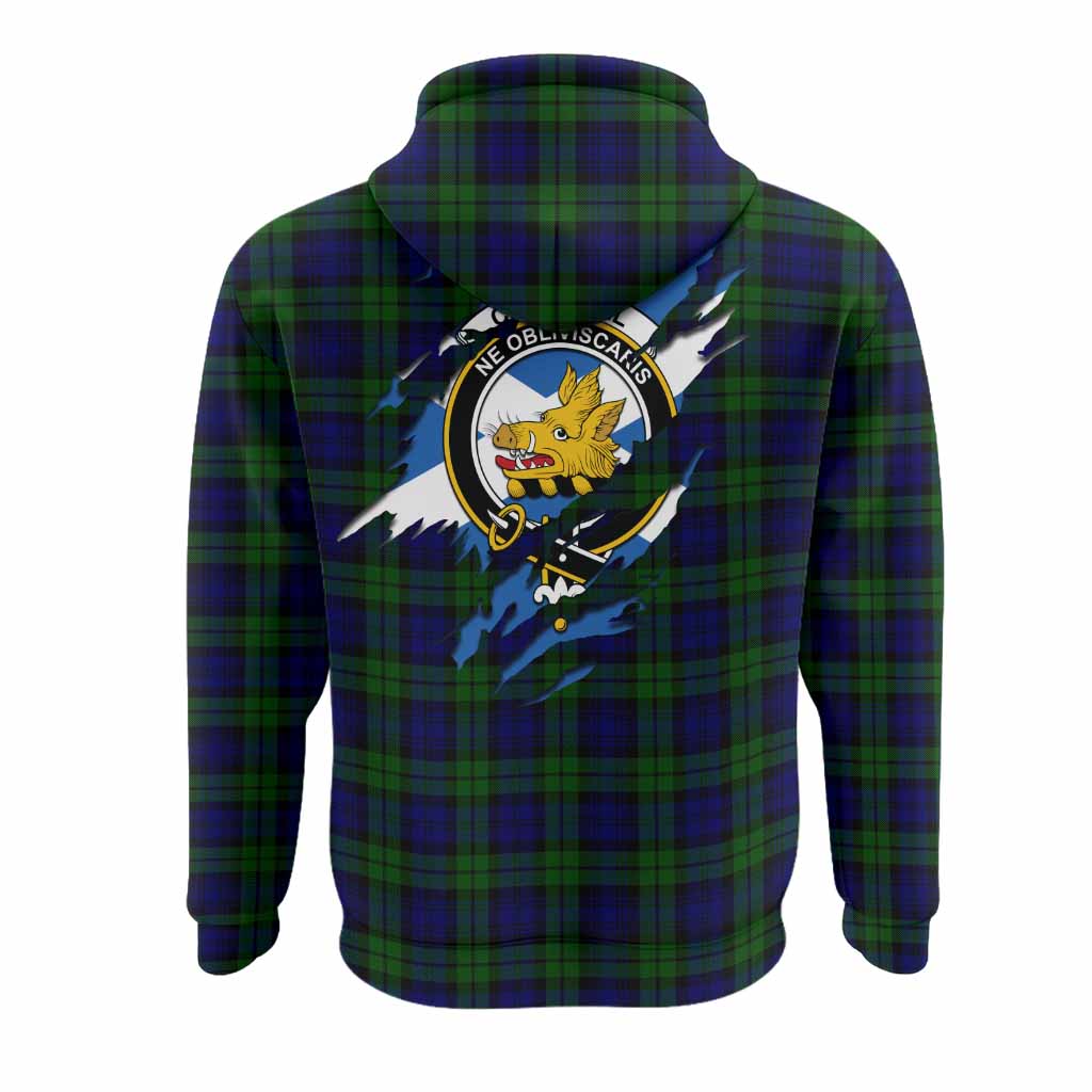 Campbell Clan Crest In Me Tartan Hoodie Scotland Flag Style