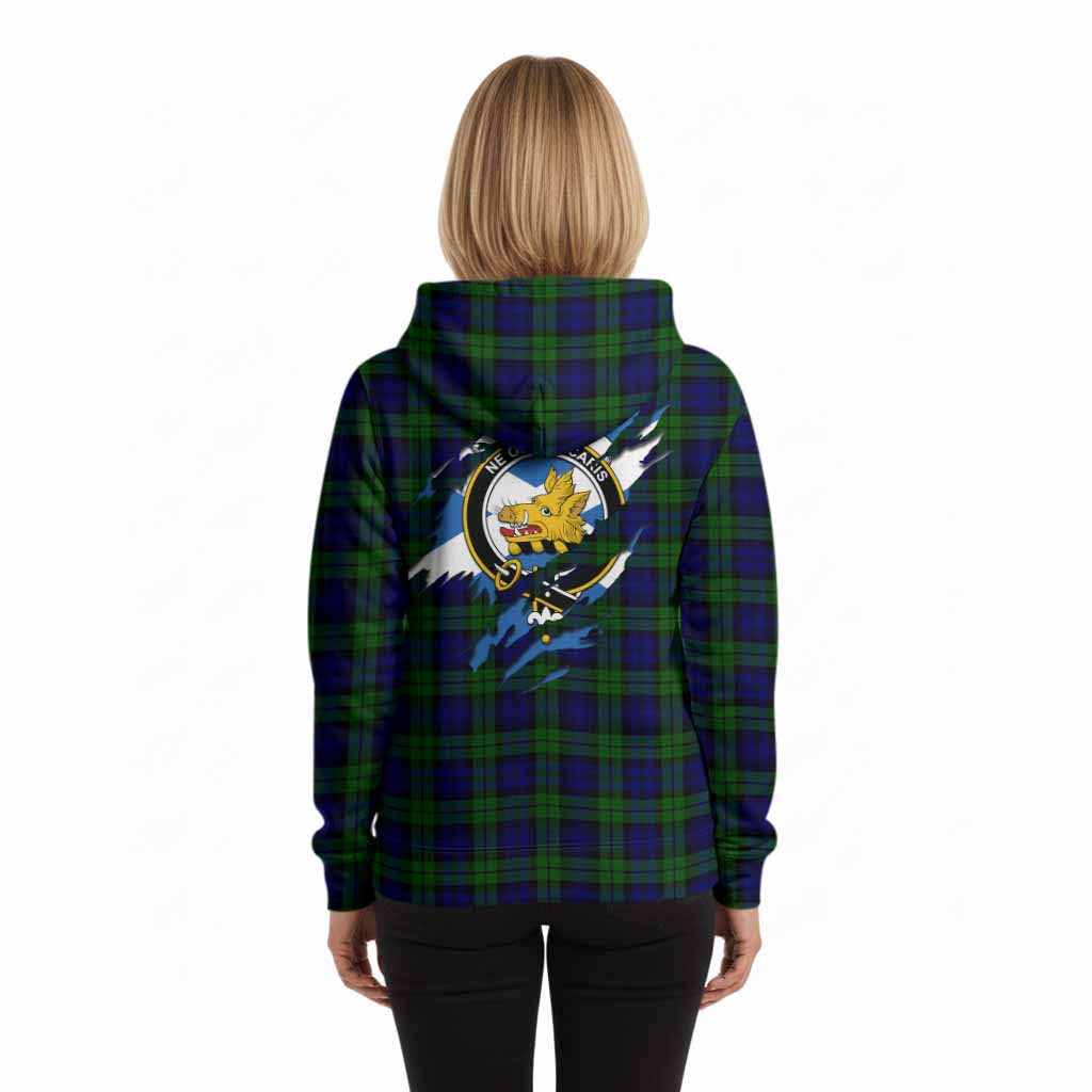 Campbell Clan Crest In Me Tartan Hoodie Scotland Flag Style