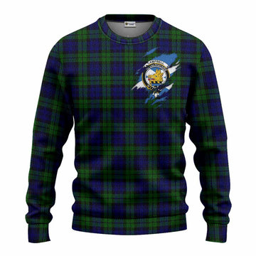 Campbell Clan Crest In Me Tartan Knitted Sweater Scotland Flag Style