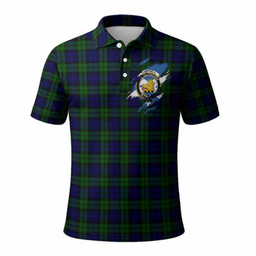 Campbell Clan Crest In Me Tartan Polo Shirt Scotland Flag Style