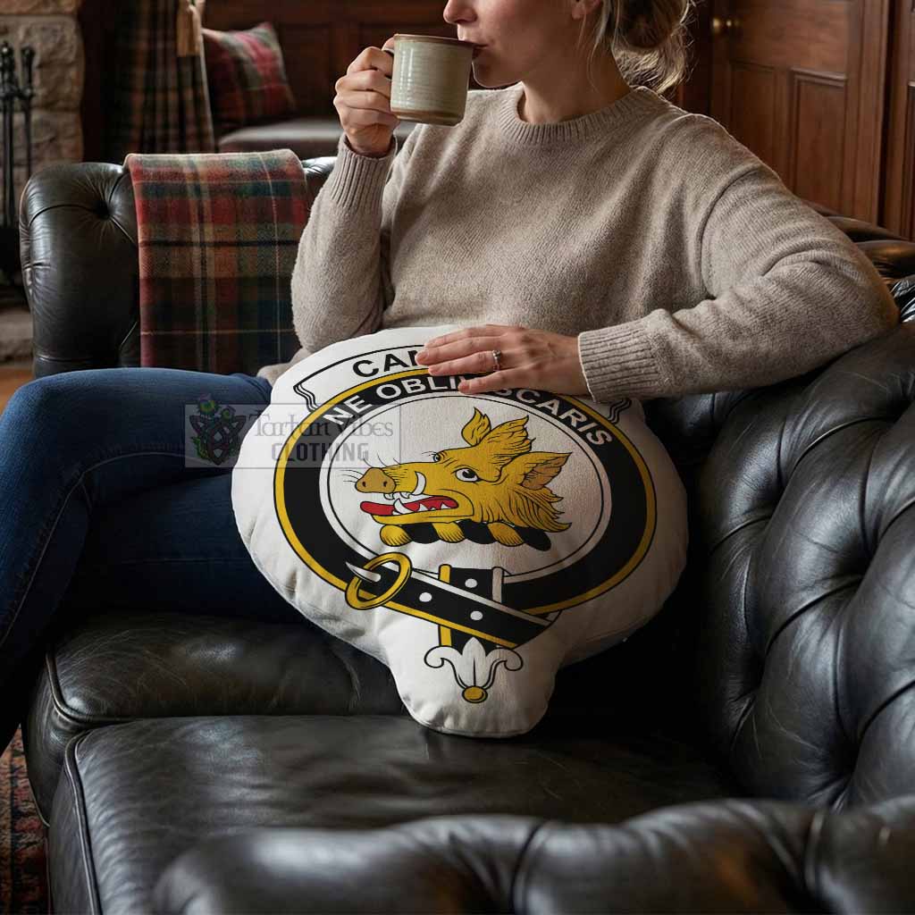 Campbell Clan Crest Shaped Throw Pillow, Scottish Clan Badge Decorative Pillow