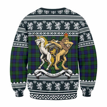 Campbell Clan Tartan Crest Christmas Sweatshirt Coat of Arms Funny Style